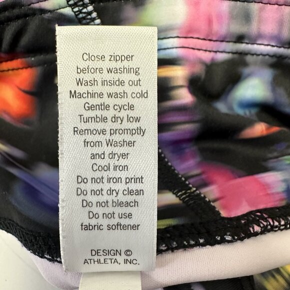 Athleta Speed Sonor Exercise Leggings Size Small Multicolor - Picture 7 of 10